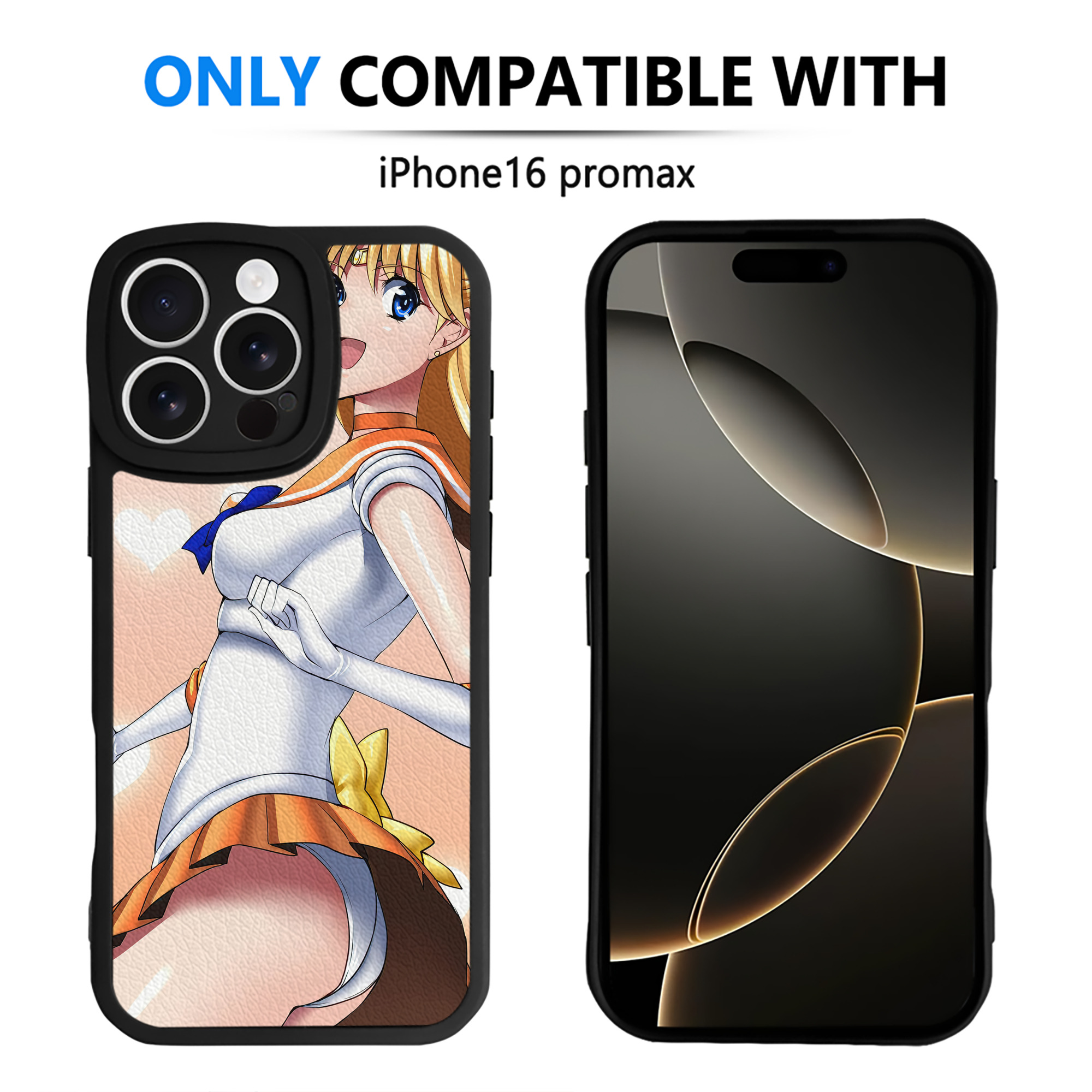 （画像用） 美少女戦士セーラームーン Sailor Moon 【iPhone 16シリーズ対応】シリコンスマホケース（レザー調） 材質：シリコン